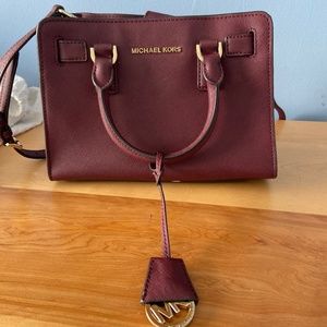 Leather Michael Kors cross-body bag